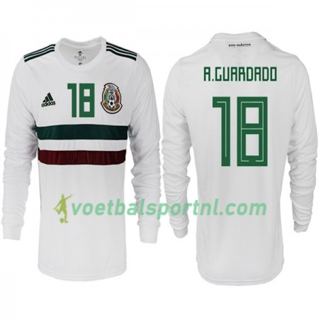Mexico A.GUARDADO 18 Uit Shirt WK voetbal 2018 L/S
